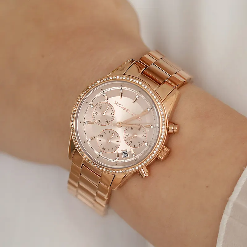 Kors rose gold watch best sale